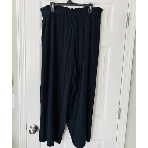 NWT J. Crew x Point Sur High Rise Black Pants size 16T. Gauzey, Lightweight, - Picture 2 of 3